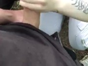 Гром прервал минет в лесу 16/16