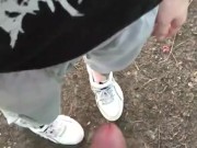 Гром прервал минет в лесу 2/16