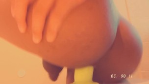 Transgirl creams fat ass