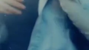 Quick finger fuck to make me cum and squirt - public masturbation