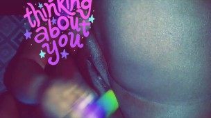 BBW play with dildo while plumber around