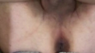 Masked Wife worships my cock & asshole before I get to creampie my cum in her pussy & lick it up.