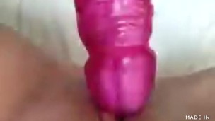BIG PINK DILDO IN MY TIGHT PUSSY