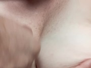 Milf gets her DDD boobs covered in cum 13/16