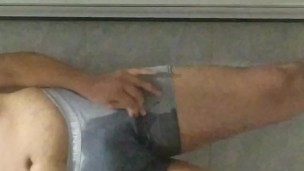 18yo Pees himself and his underwear for the first time in the shower