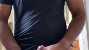 Rushed Cum Before Getting Dressed For Work