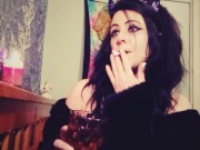 smoking and drinking - cigarette & bong