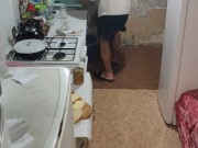 I'm collecting lunch for tomorrow. And eat late dinner.