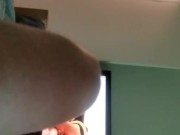 Using auto masturbator from carexxx with cumshot