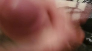 Stroking cock