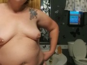 Horny Wife Strips for husband on Camera while he watches and cums for her 15/16