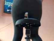 Pee desperation while bicycle ride 13/16