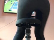 Pee desperation while bicycle ride 14/16