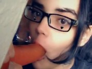 Gagging on my dildo 10/16