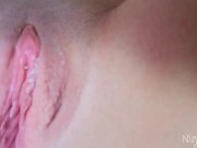 Sexy amateur girl NightMiss playing with her moist wet shaved pussy  16/16