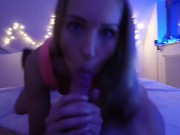 Великолепный минет, дрочка и футджоб от Анжелики Грейс. Кончил на ноги 6/16