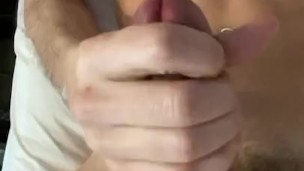 Nerdy twink 9 inch cock cumshot