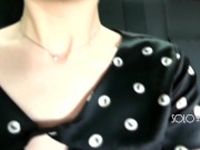 I play with pussy Uber until the driver sees, public masturbation close up 1/16