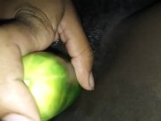 Hot Thot Teen School Girl Deep Fucking With A Big Cucumber Dick - Mastermeat1 9/16