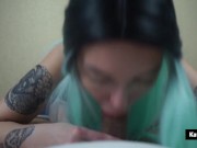 POV- Blue Hair Girl Suck Me So Good 7/16