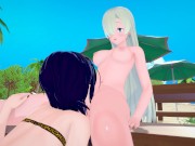 (3D Hentai)(Lesbian)(Seven Deadly Sins) Merlin x Elizabeth Liones 13/16