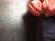 Stroking My Big Dick And Cumming Hard in Underwear - Close Up - Cumshot - Moaning - Big Load Shorts 2/16