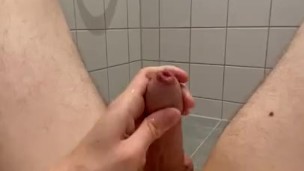 Cum explosion in shower again