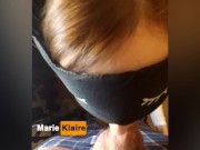 Full sperm mouth after a deep blowjob, slutty bitch gorgeous sucking dick POV 5/16