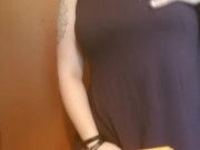 Goth Just has to fix her makeup but plays with a vibrator instead 