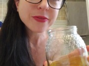 Bikini Strip And Golden Showering 9/16