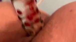 cute little pussy got a new toy 