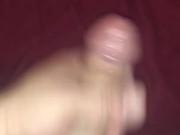 Stroking cock while waiting for Serena 