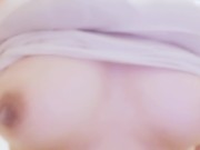 濡れ透け乳首オナニー③歯ブラシ乳首磨き