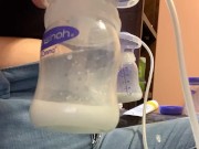 Breastmilk pump time lapse 