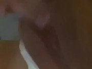 Rubbing my clit before bed 