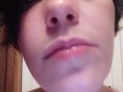 Spit cockwhore humiliation 8/16