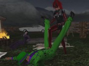 Superheroine Fight Scene