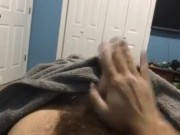 Jerking off with lotion 