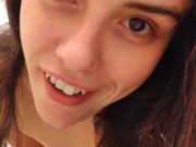 OLD PINKMOONLUST Big Floppy Ass Hairy White Girl PAWG Dirty Talks About Being Sweaty Strips Bathroom 9/16