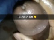 Stroking my chocolate dick on soft