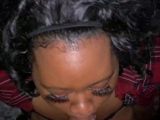 Black girl sucks gets fucked by Daddy's BWC, full video