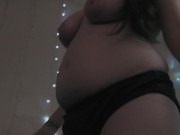 Fat Belly Strip Tease - Gain Girl - Gaining Weight - Chubby - BBW - Gaining Weight Fetish  10/16