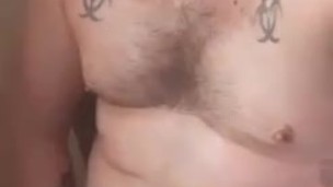 Jerking off in the shower