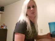 Hot Milf seducing step son for hot joi blow job 4/16