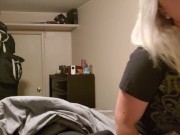 Hot Milf seducing step son for hot joi blow job 9/16