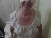 My slut takes golden shower and drinks it. 