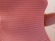 Old Vid PINKMOONLUST Hairy Legs Hairy Pussy Dirty Girl Pink Dress Pees Bathtub Gets Pee on FEET FOOT 3/16