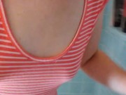 Old Vid PINKMOONLUST Hairy Legs Hairy Pussy Dirty Girl Pink Dress Pees Bathtub Gets Pee on FEET FOOT 4/16