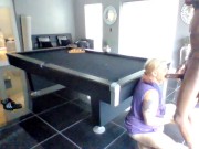 Rainbowhair04 Milf Banged On Pool Table and Facialized 16/16