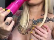 BLONDE TEENAGER SUCKING “4K” “SC: snow_biankita”